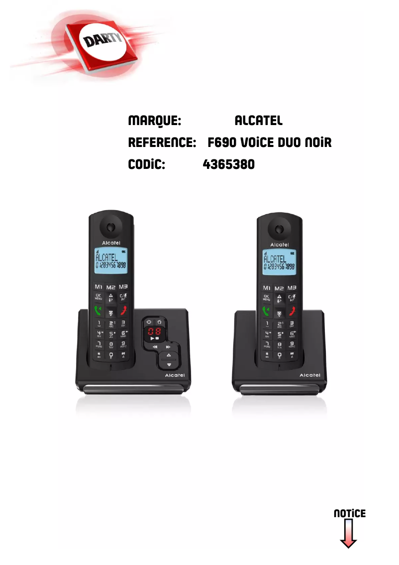 Página nº 1 - Manual de usuario Alcatel F690 Voice