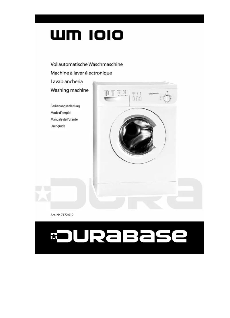 Page 1 de la notice Manuel utilisateur Durabase WM1010