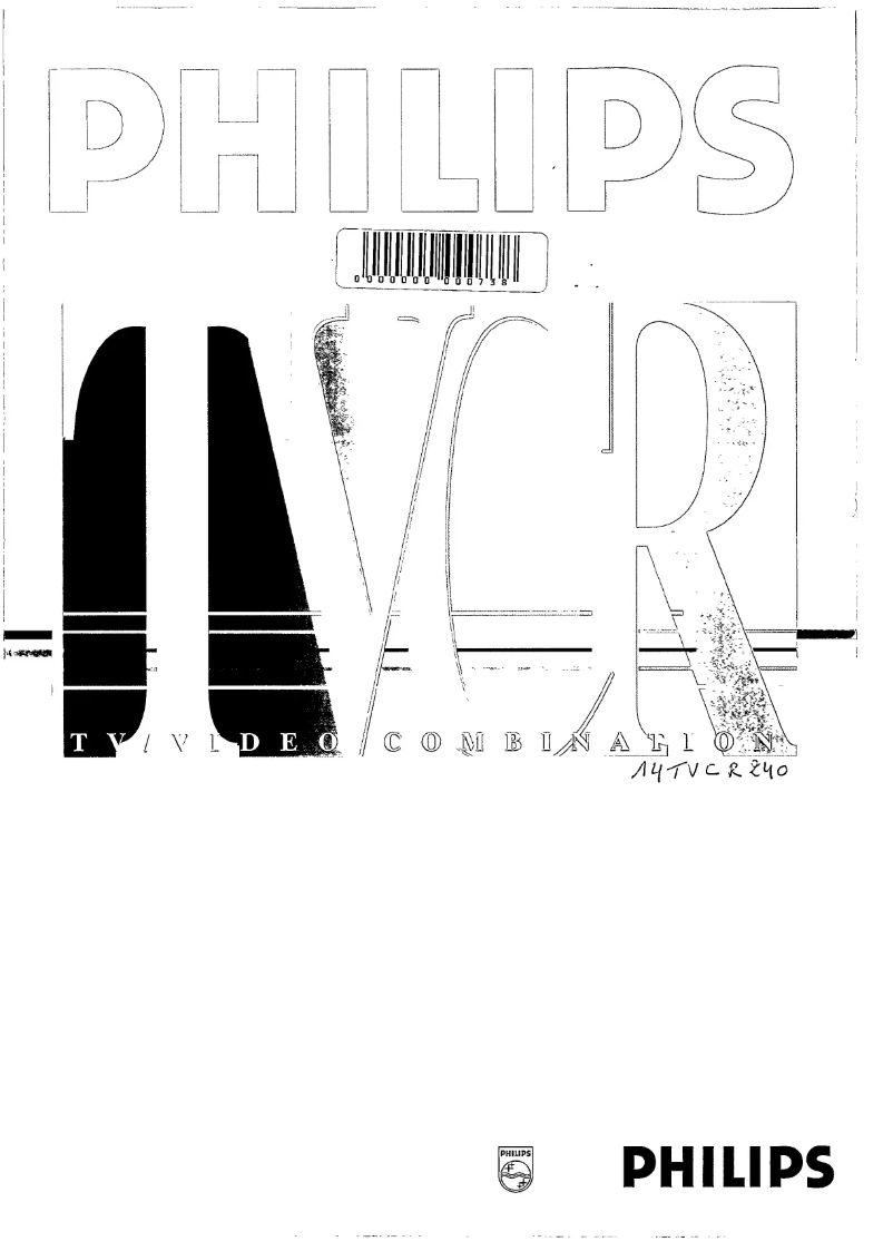 Page 1 of the manual User Manual Philips 14TVCR240