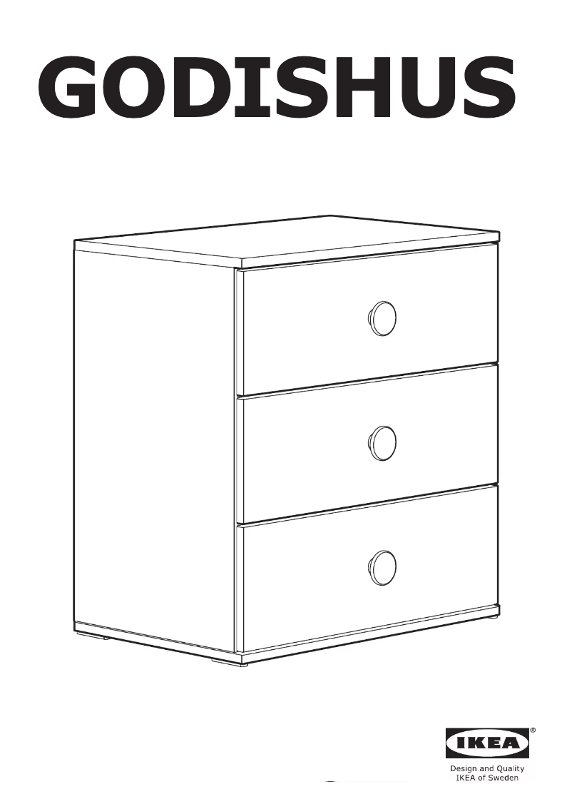 Page 1 de la notice Instructions / montage Ikea GODISHUS