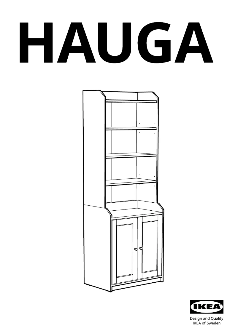 Page 1 de la notice Manuel utilisateur Ikea HAUGA 704.150.58