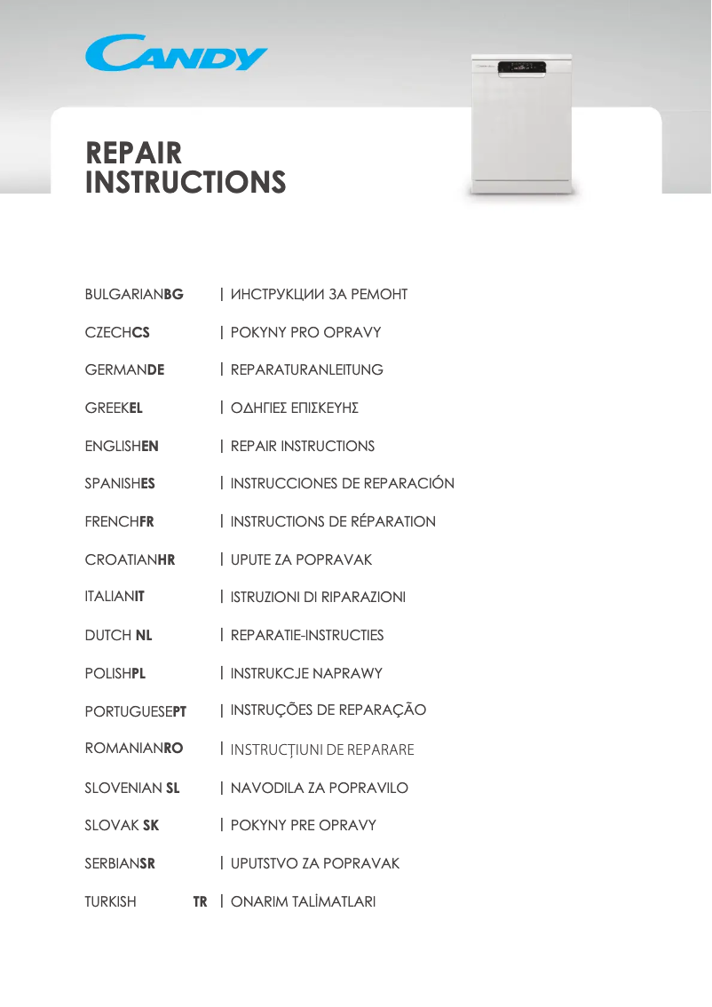 Page 1 of the manual User Manual Candy CYF 6F52LNB