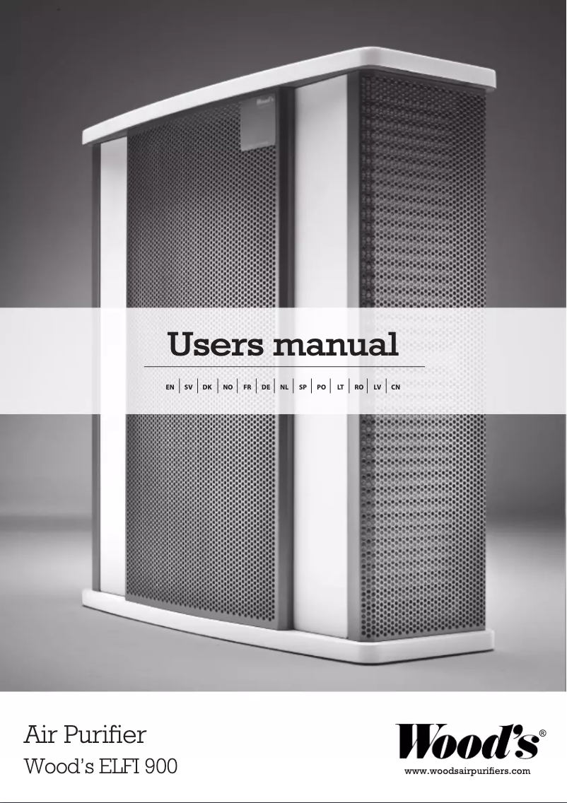 Page 1 de la notice Manuel utilisateur Wood's ELFI900