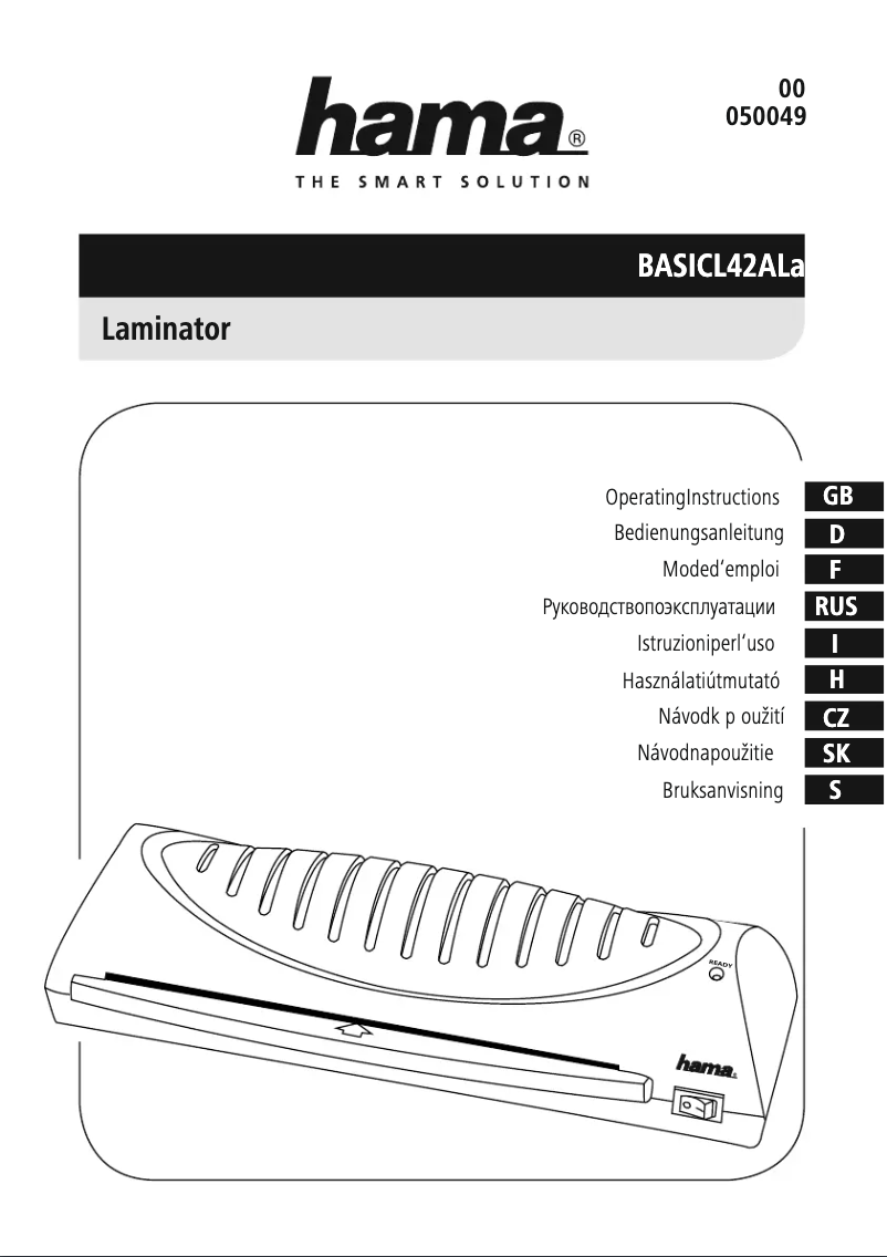 Page 1 de la notice Manuel utilisateur Hama Basic L42A