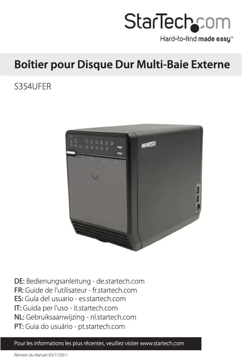 Página 1 del manual Manual de usuario StarTech.com S354UFER
