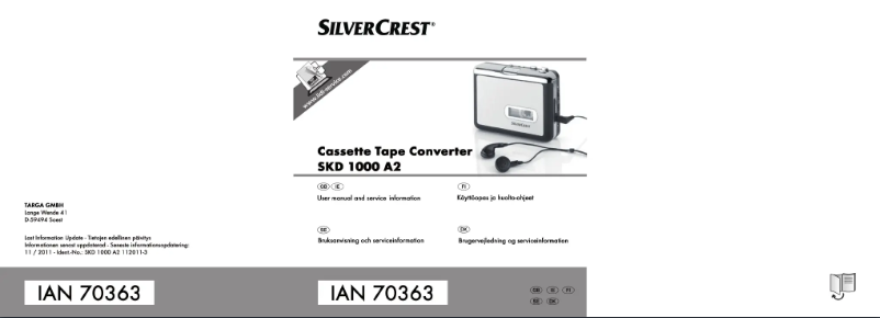 Página 1 del manual Manual de usuario SilverCrest SKD 1000 A2