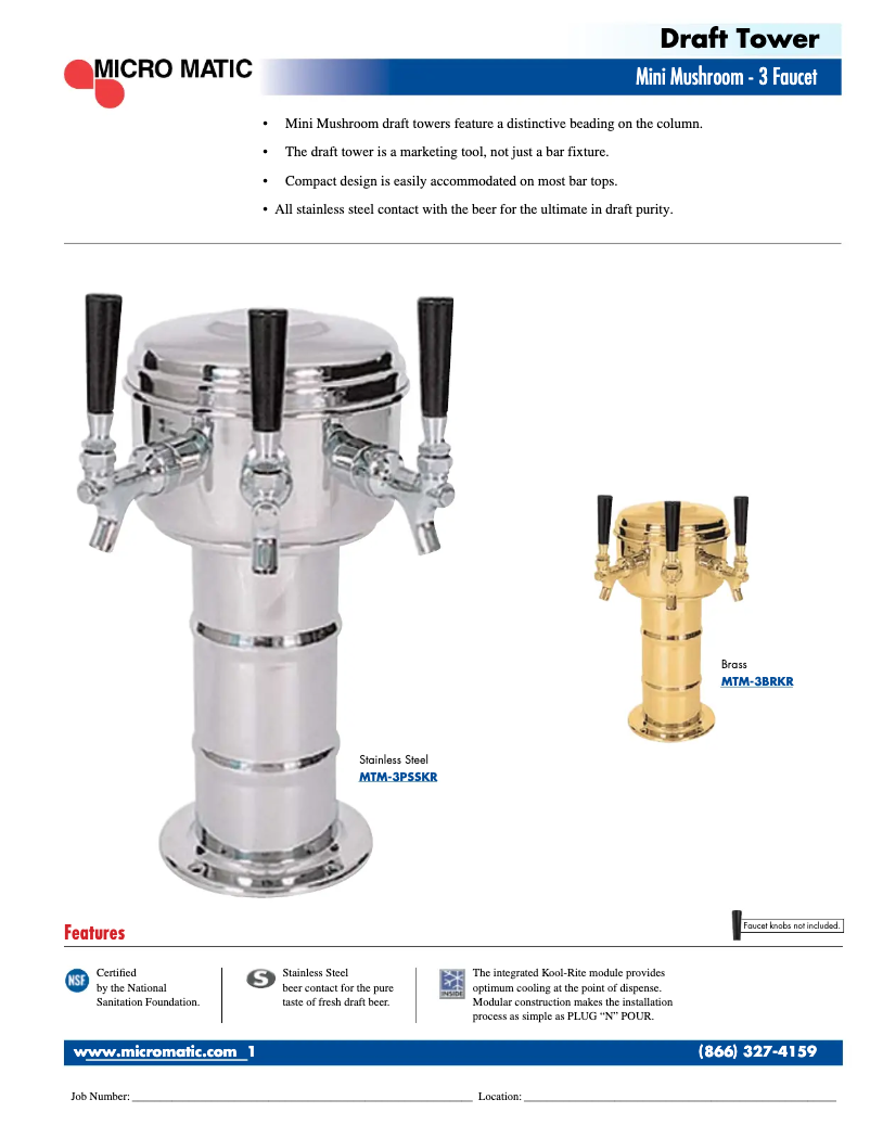 Página 1 del manual Manual de usuario Micro Matic MTM-3KR