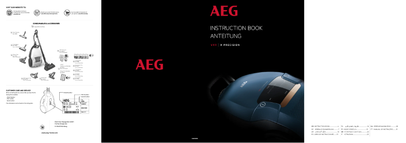 Página 1 del manual Manual de usuario AEG VX9-4-ÖKOX