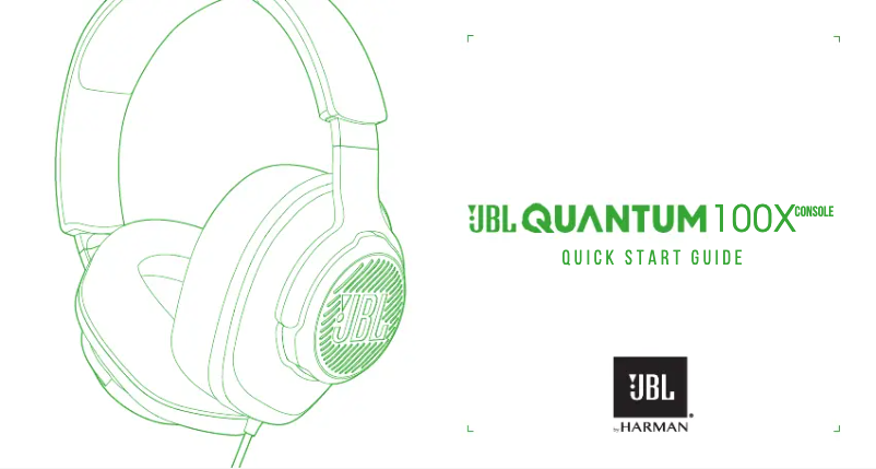 Page 1 de la notice Guide de démarrage rapide JBL Quantum 100X Console