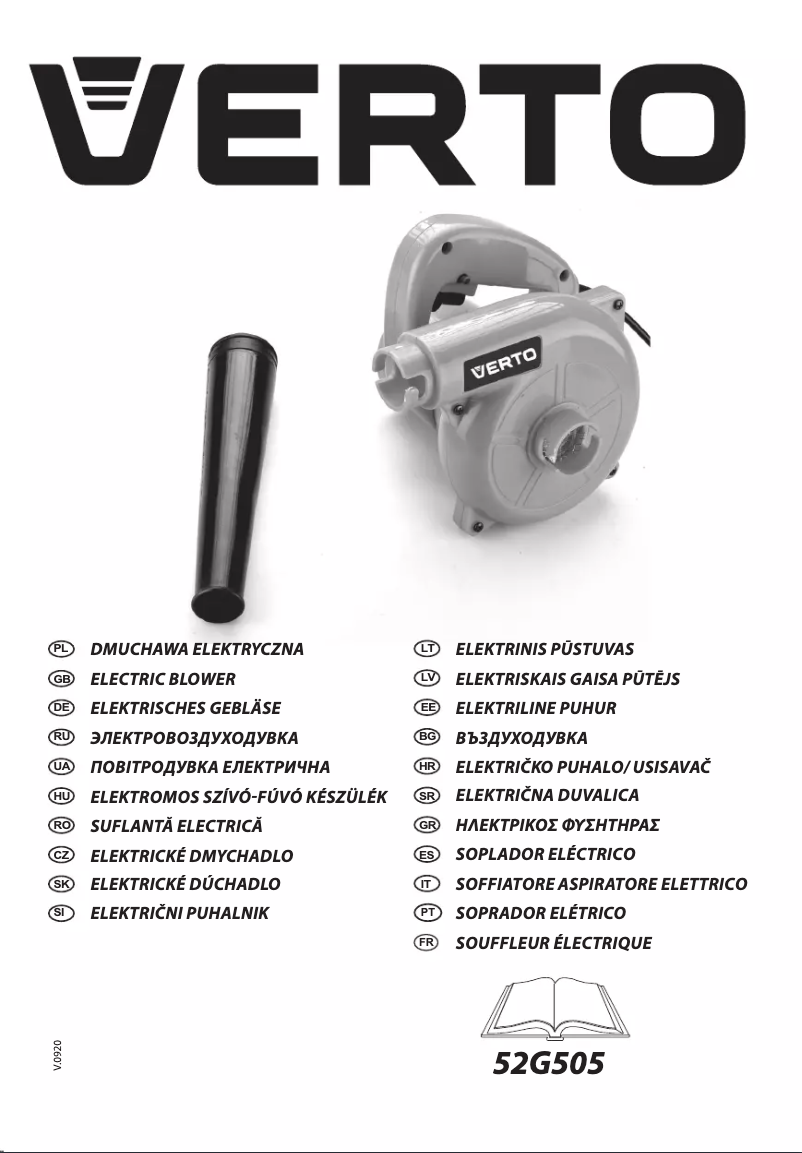 Page 1 de la notice Manuel utilisateur Verto 52G505