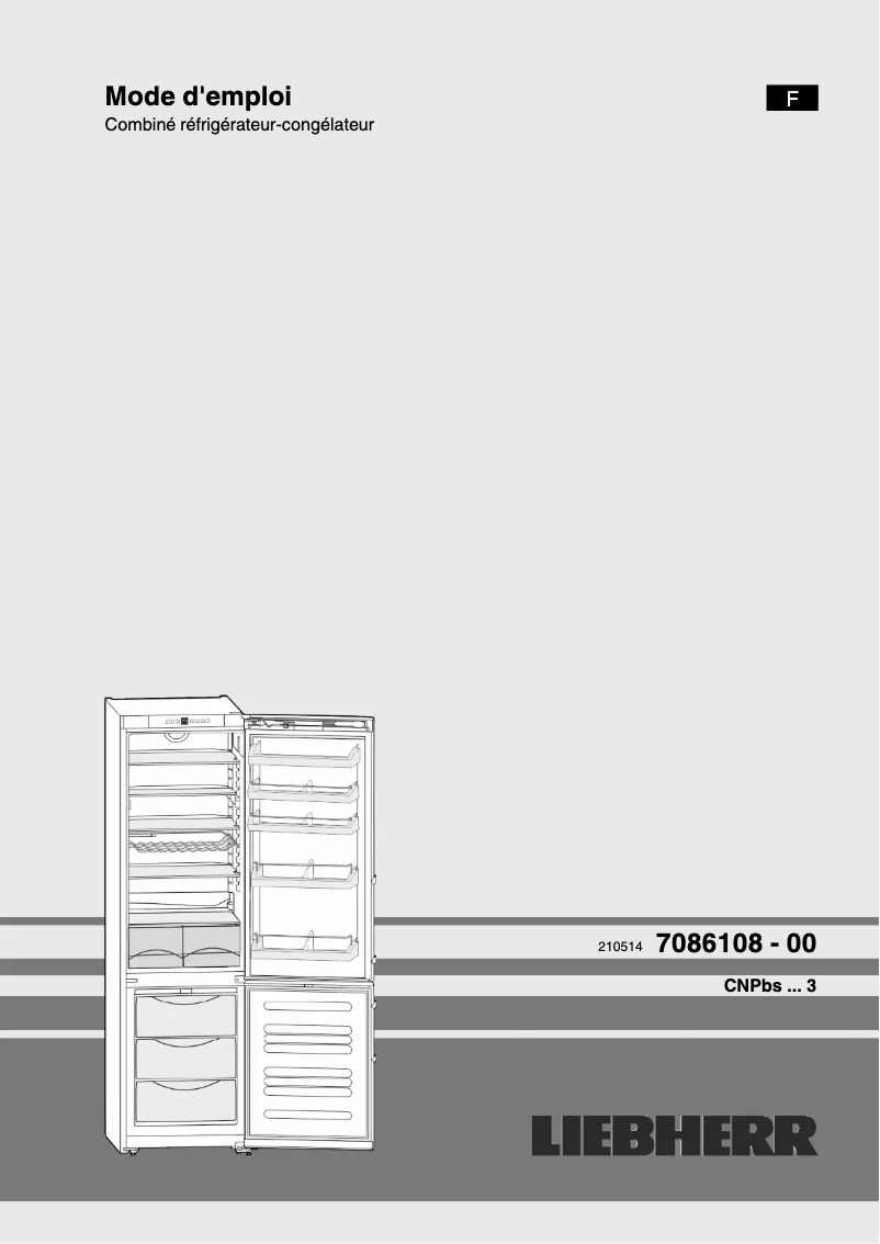 Page 1 de la notice Manuel utilisateur Liebherr CNPbs 4013 Comfort NoFrost