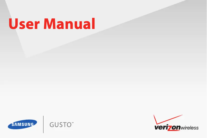 Page 1 de la notice Manuel utilisateur Samsung Gusto