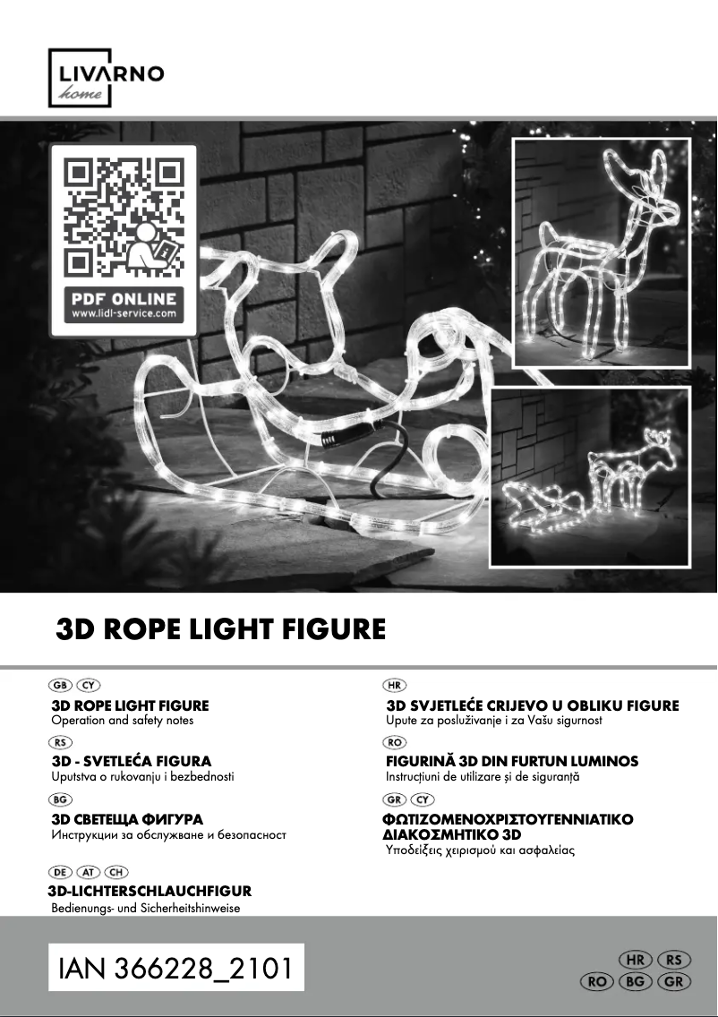 Page 1 of the manual User Manual Livarno Lux HG05418