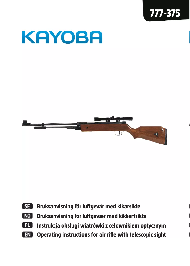 Page 1 de la notice Manuel utilisateur Kayoba 777-375