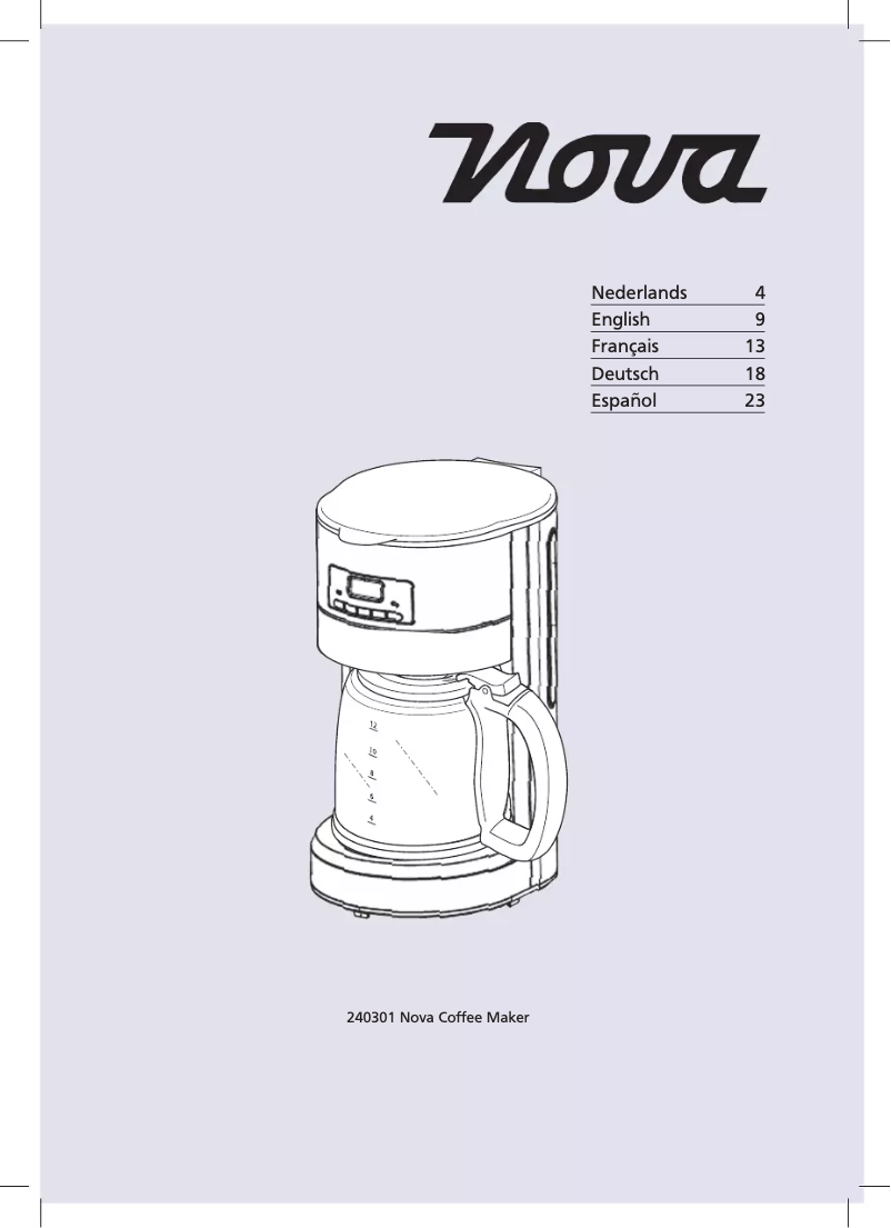 Page 1 de la notice Manuel utilisateur Nova 240301