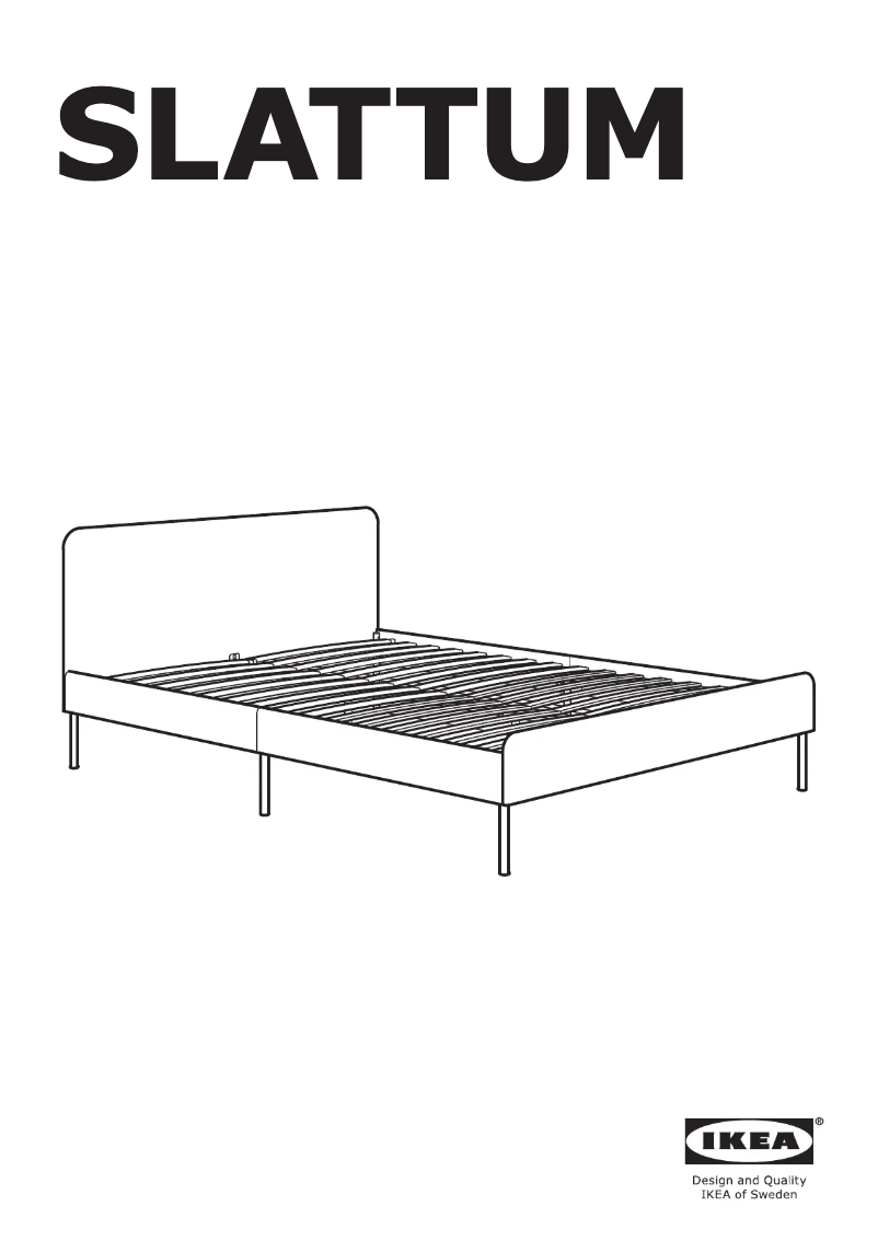 Page 1 de la notice Manuel utilisateur Ikea SLATTUM 805.712.70