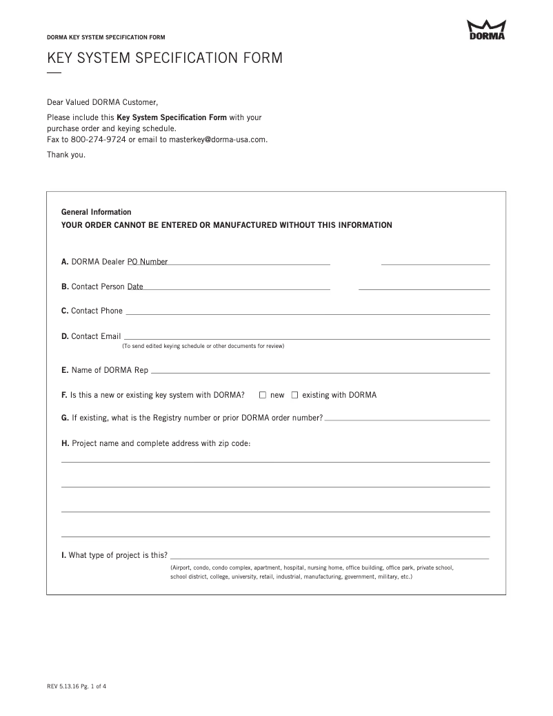 Page 1 de la notice Manuel utilisateur Dormakaba Master Key Systems