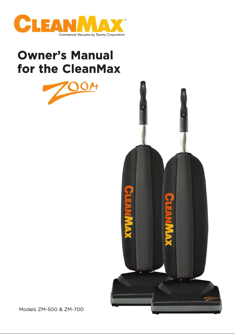 Página 1 del manual Manual de usuario CleanMax Zoom ZM-700