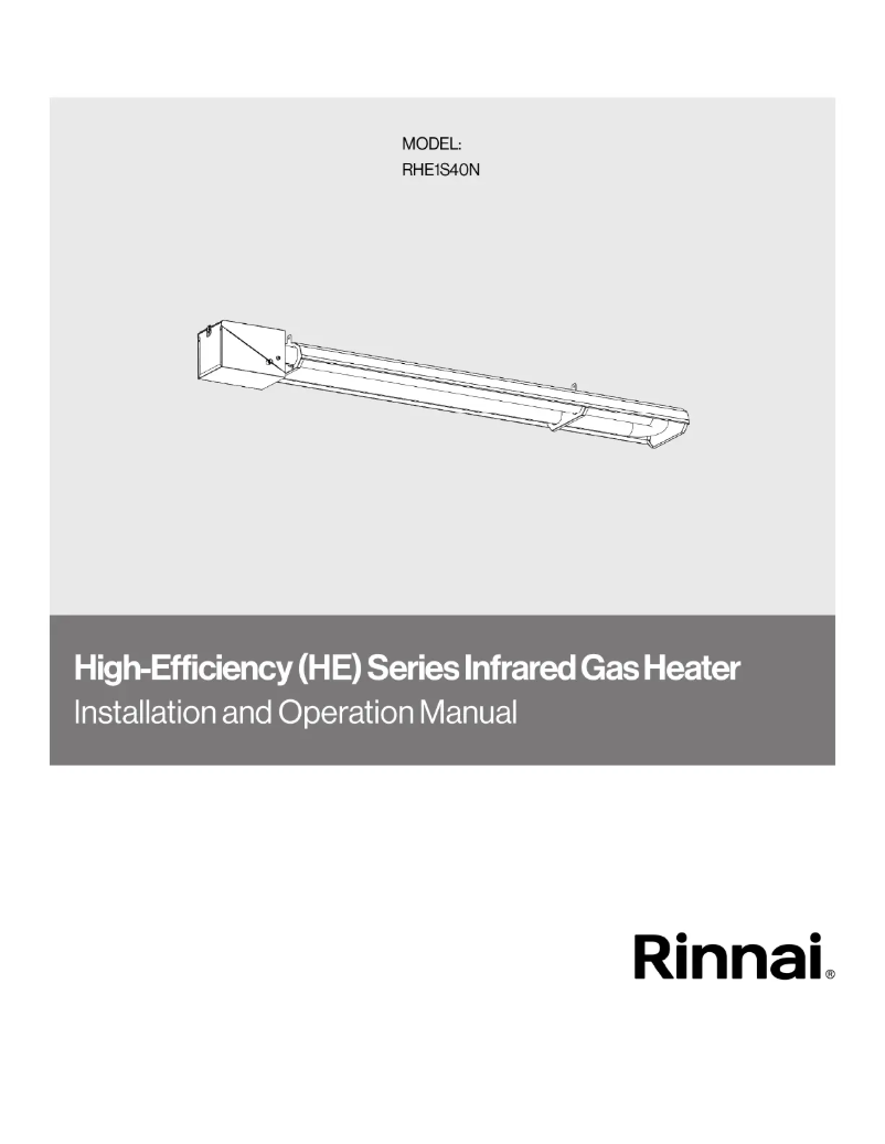 Page 1 de la notice Guide d'installation Rinnai RHE1S40N