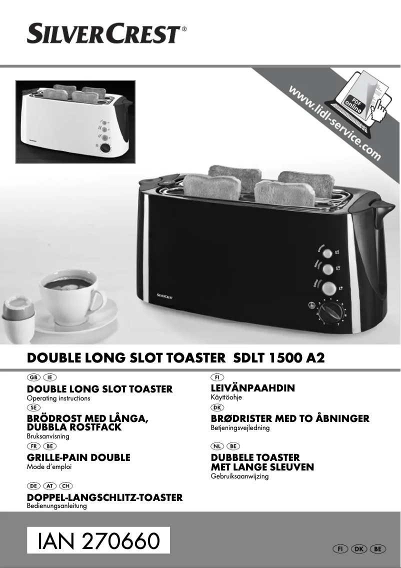 Page 1 de la notice Manuel utilisateur SilverCrest SDLT 1500 A2