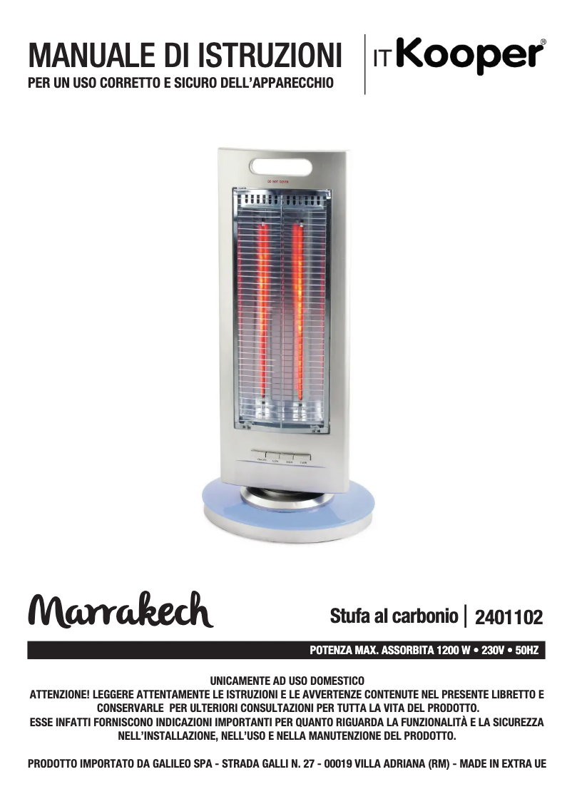 Página 1 del manual Manual de usuario Kooper 2401102