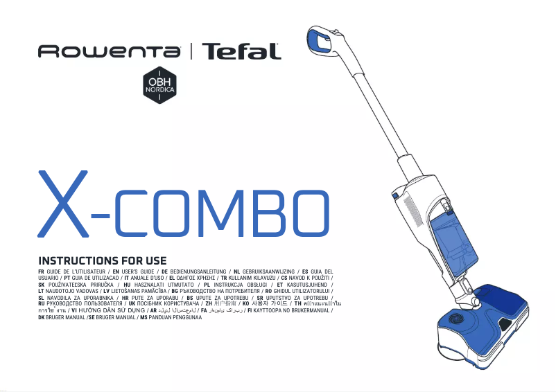 Page 1 de la notice Instructions de sécurité Rowenta X-Combo Allergy GZ3038