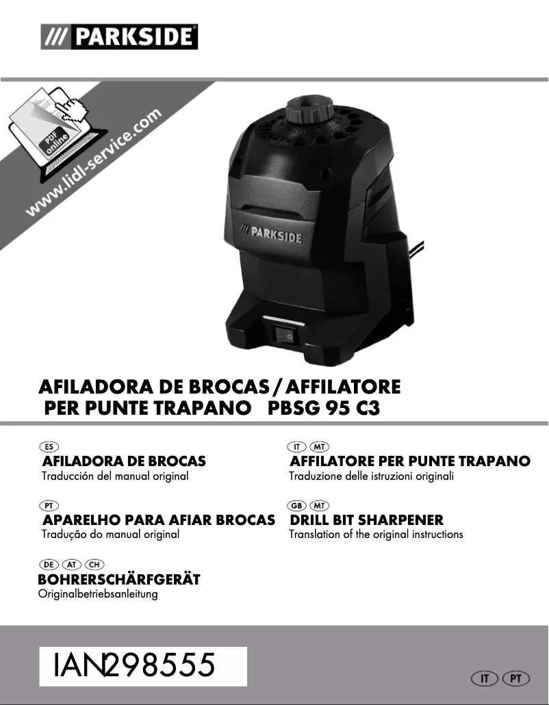 Page 1 de la notice Manuel utilisateur Parkside PBSG 95 C3