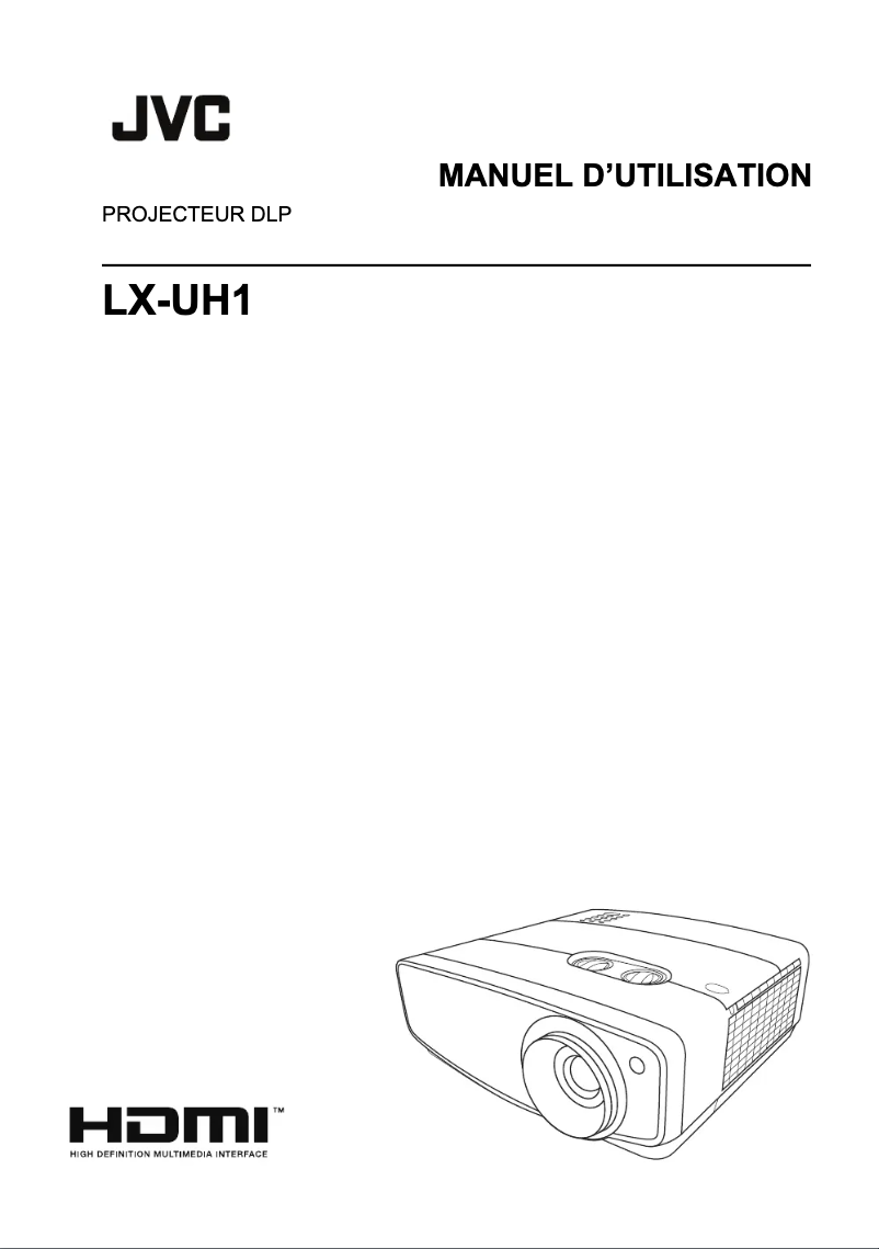 Page 1 of the manual User Manual JVC LX-UH1B