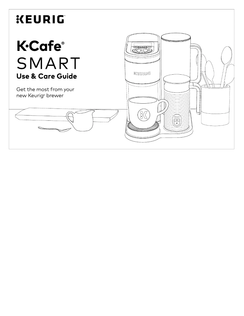 Image de la première page du manuel de l'appareil K-Café SMART
