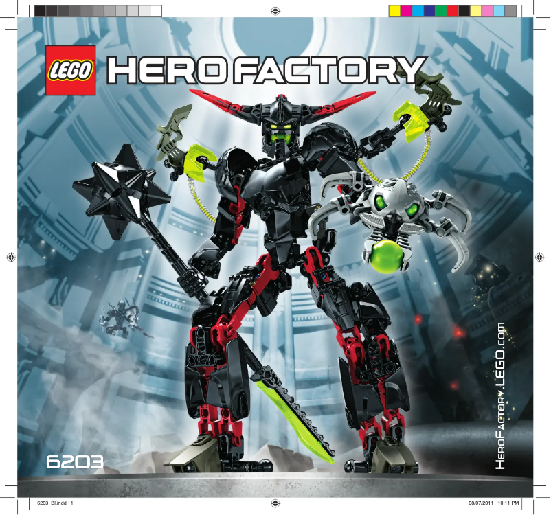 Page 1 de la notice Manuel utilisateur Lego Hero Factory 6203