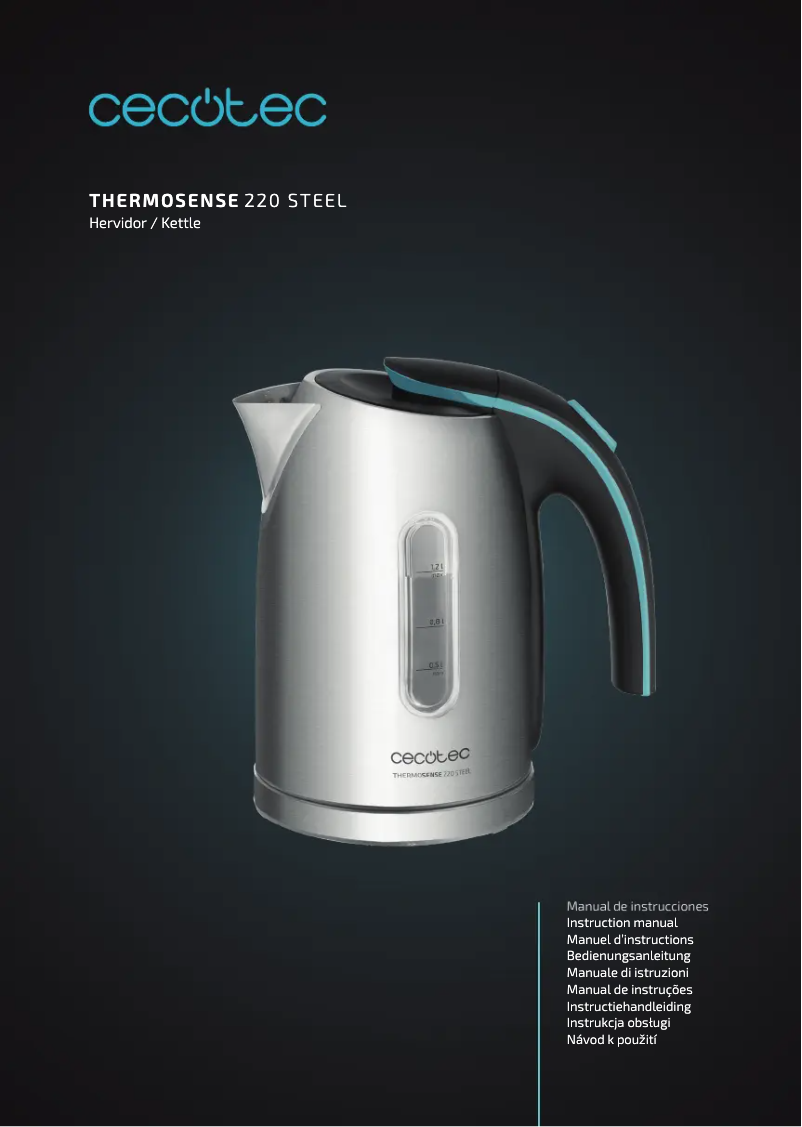 Página 1 del manual Manual de usuario Cecotec ThermoSense 220 Steel