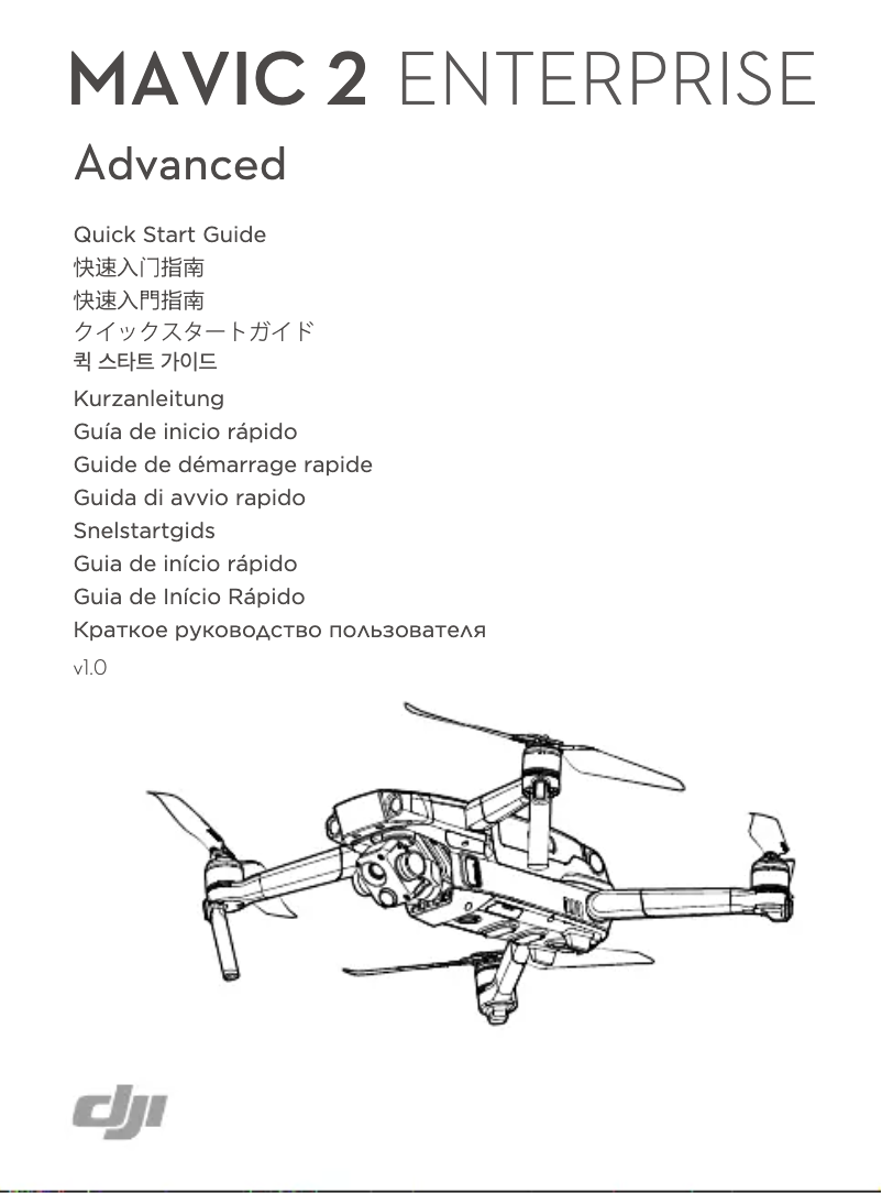Page 1 de la notice Manuel utilisateur DJI Mavic 2 Enterprise Advanced