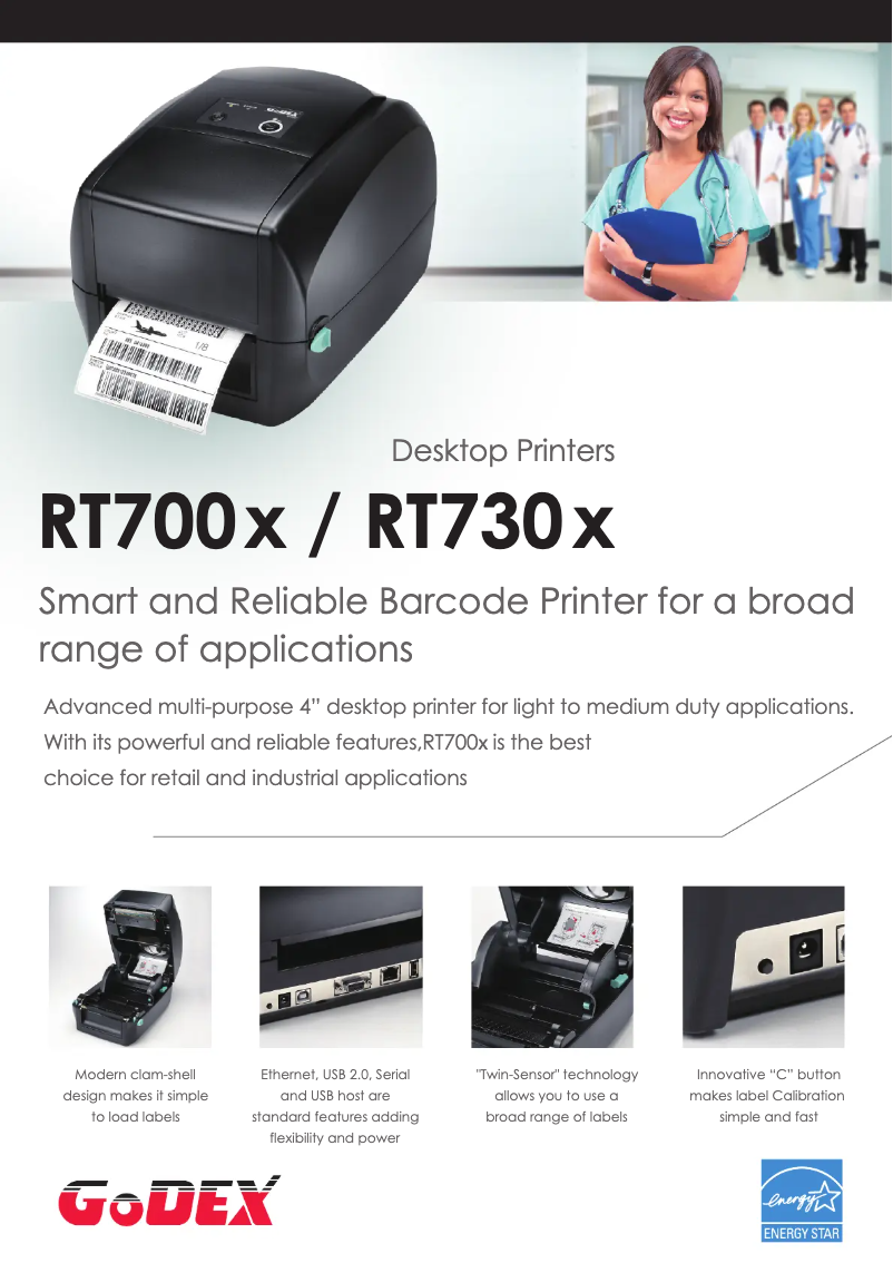 Page 1 de la notice Brochure Godex RT700x