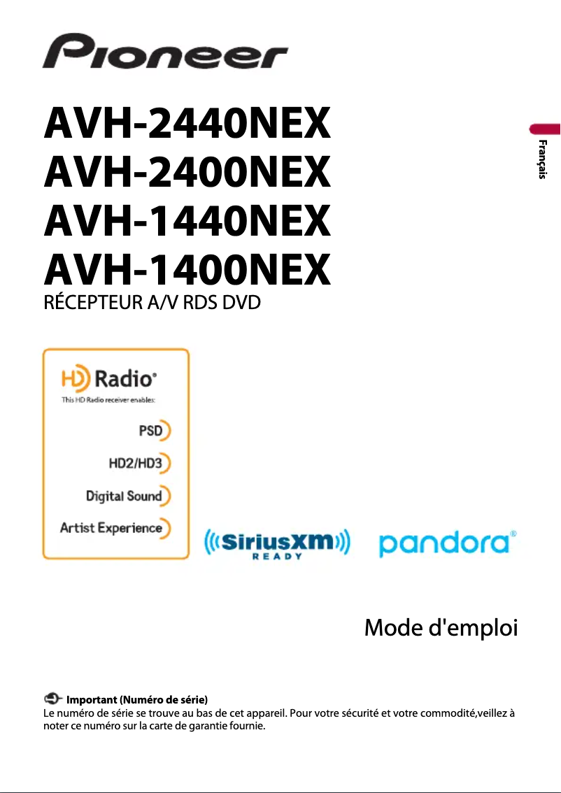 Página 1 del manual Manual de usuario Pioneer AVH-2440NEX