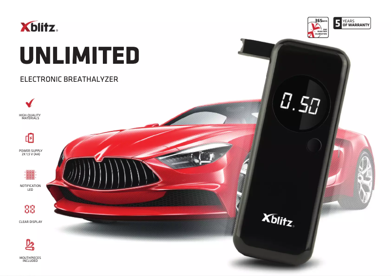 Page 1 de la notice Manuel utilisateur Xblitz Unlimited