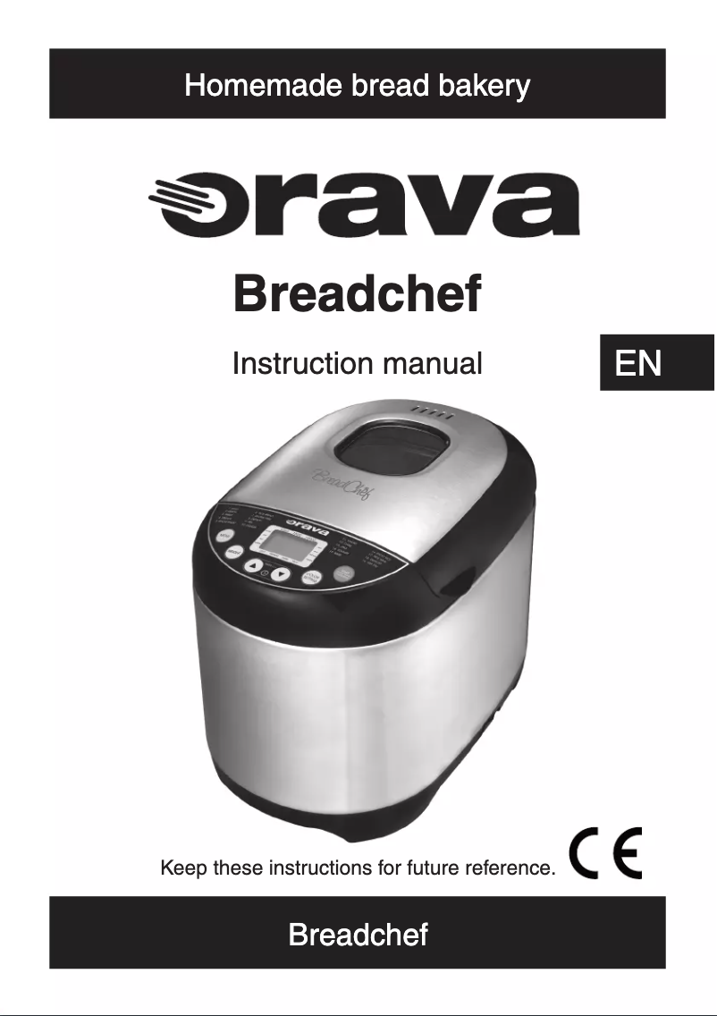 Page 1 de la notice Manuel utilisateur Orava BreadChef