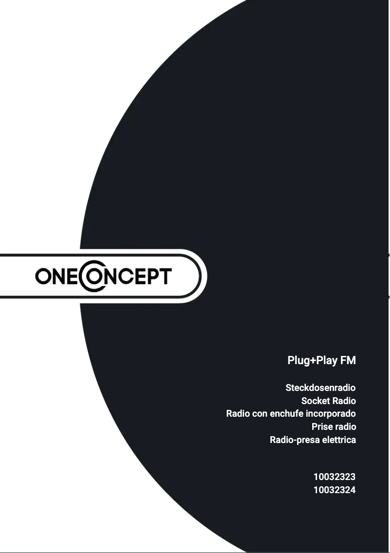 Page 1 de la notice Manuel utilisateur OneConcept Plug+Play FM