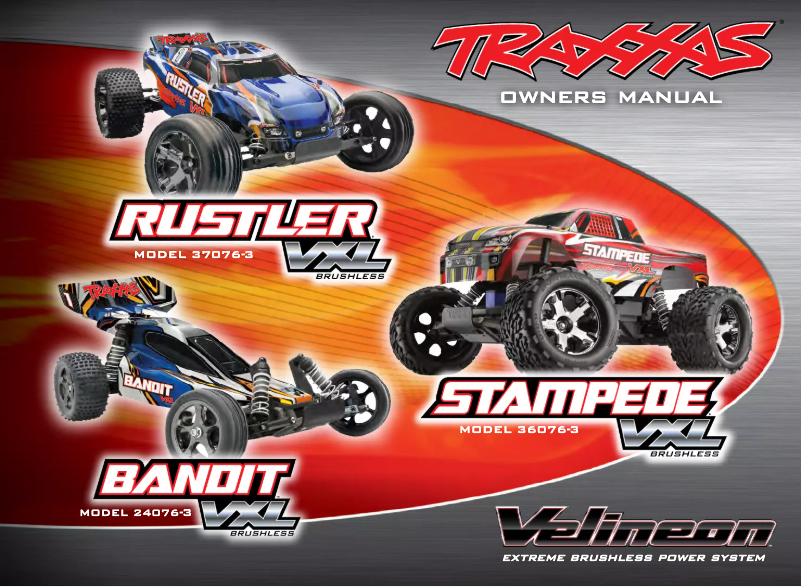 Page 1 de la notice Manuel utilisateur Traxxas Bandit VXL