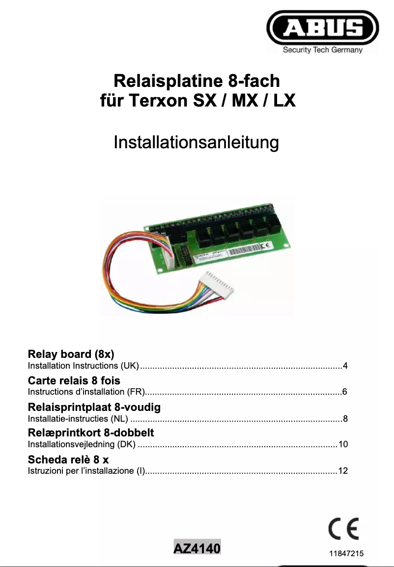 Page 1 de la notice Manuel utilisateur Abus IPCA62520