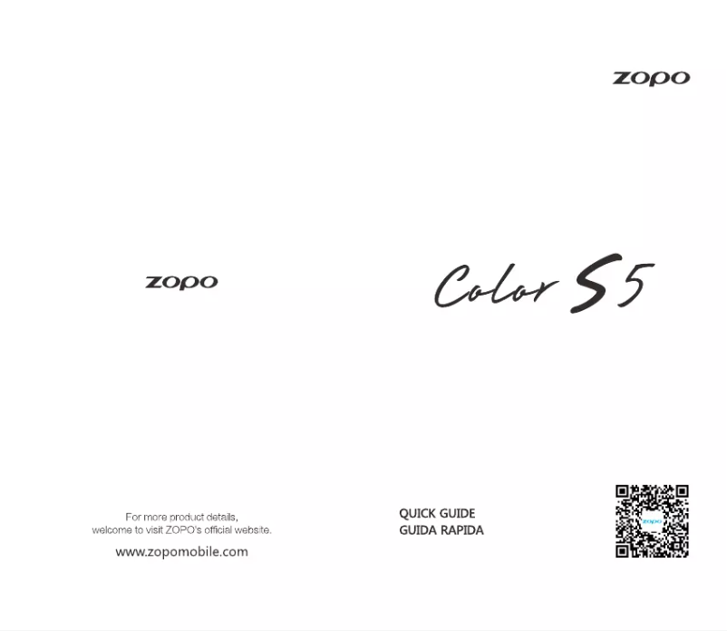 Image de la première page du manuel de l'appareil Color S5