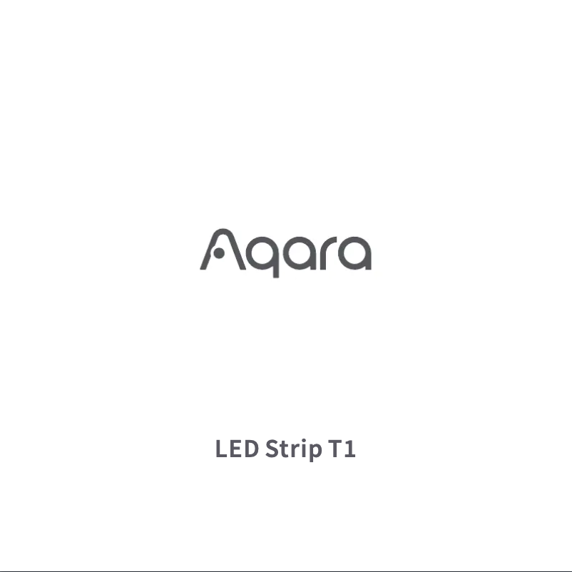 Page 1 de la notice Manuel utilisateur Aqara LED Strip T1