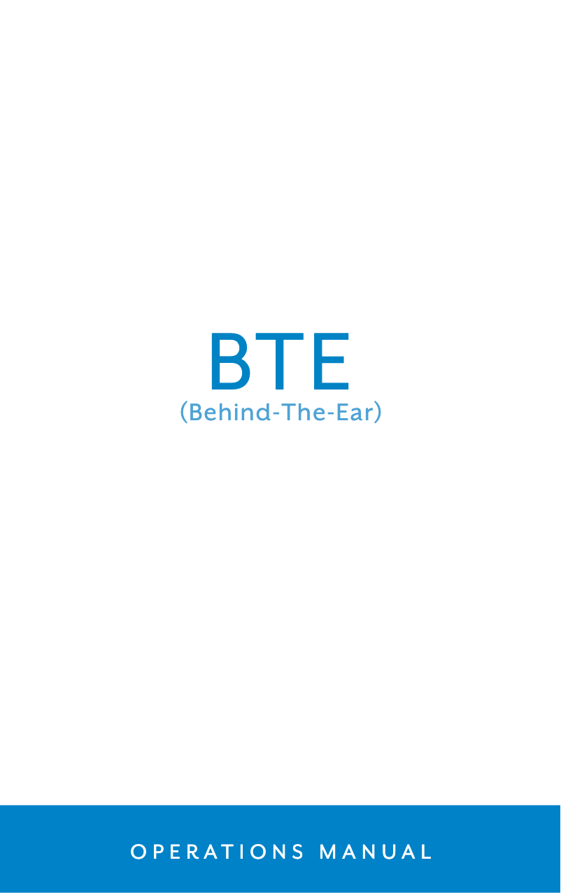 Page 1 de la notice Manuel utilisateur Starkey Muse mini BTE