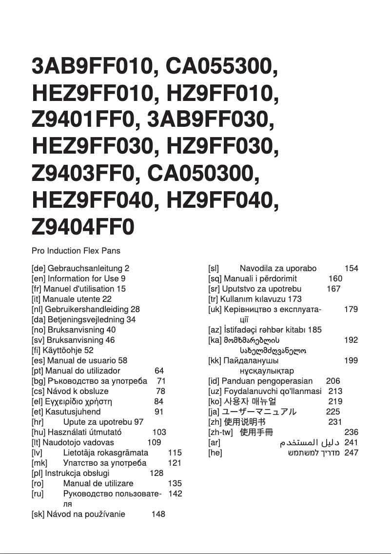 Page 1 de la notice Manuel utilisateur Balay 3AB9FF010