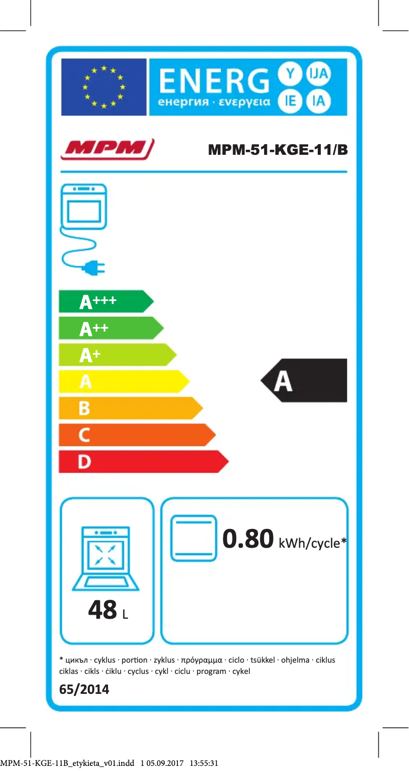 Page 1 de la notice Manuel utilisateur MPM MPM-51-KGE-11/B