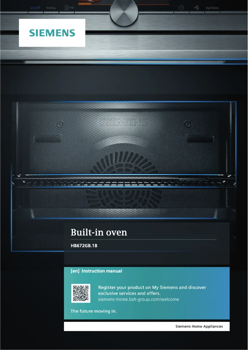 Page 1 de la notice Manuel utilisateur Siemens HB672GBS1B