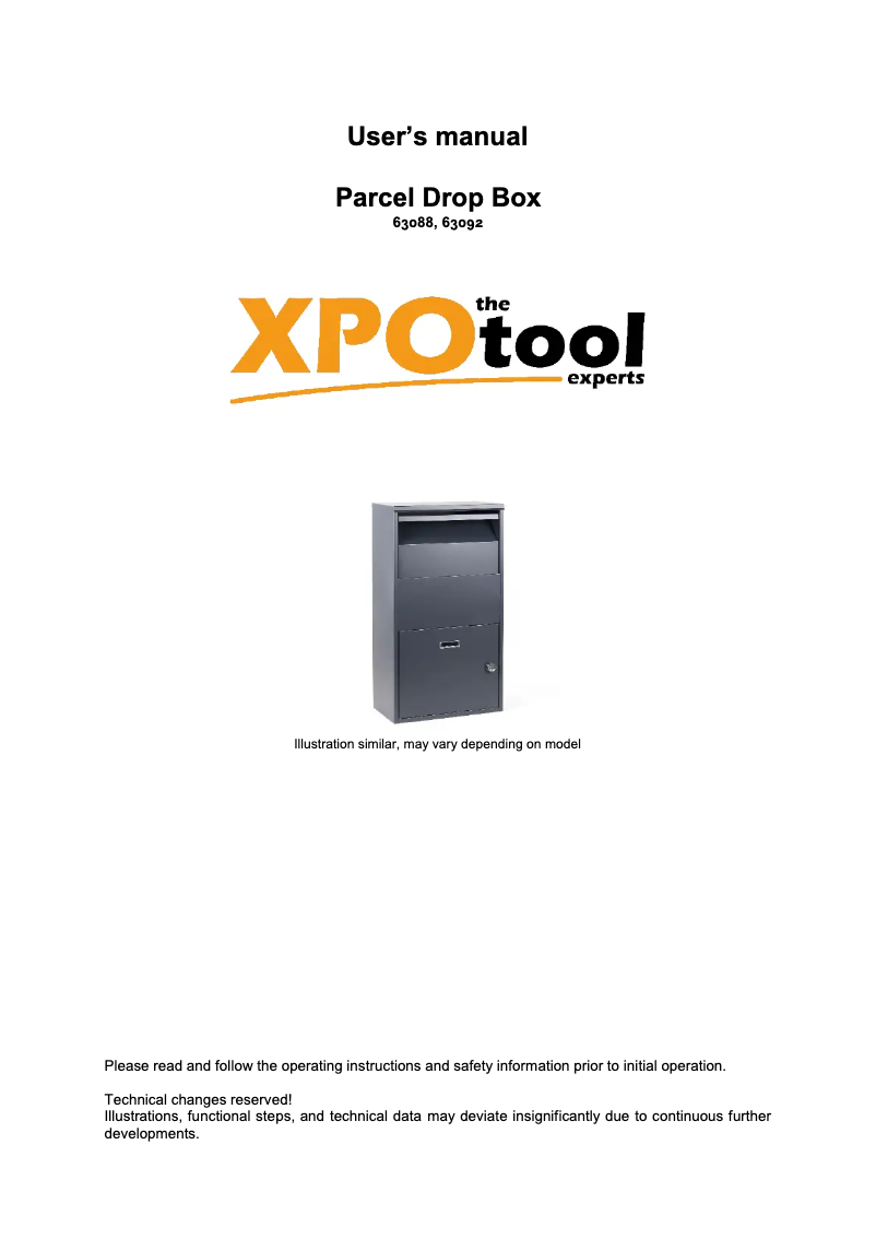 Page 1 de la notice Manuel utilisateur WilTec 63088