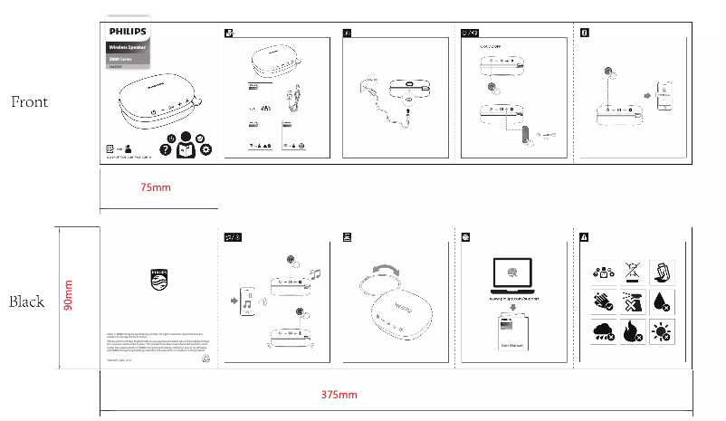 Page 1 of the manual Quick Start Guide Philips TAS2307