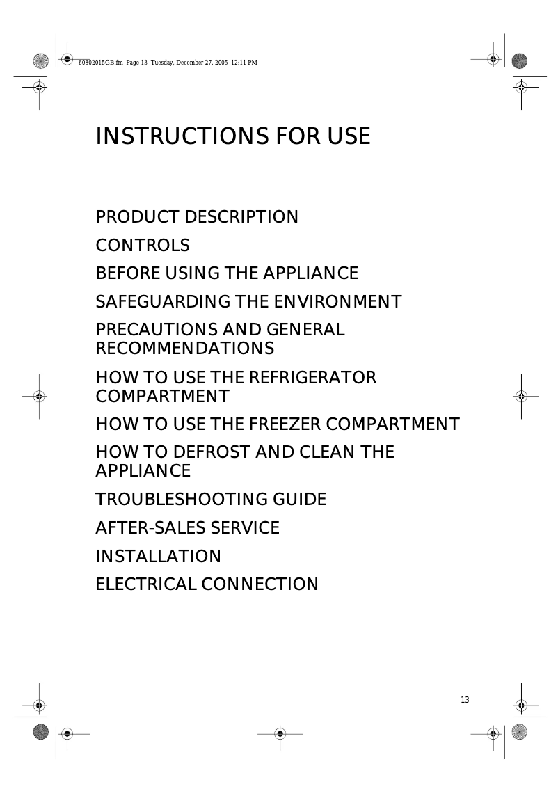 Page 1 de la notice Manuel utilisateur Prima LPR164