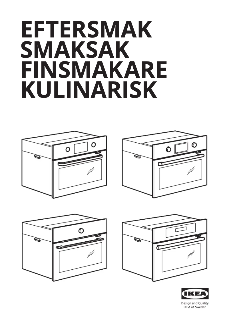 Page 1 de la notice Manuel utilisateur Ikea KULINARISK 604.432.31