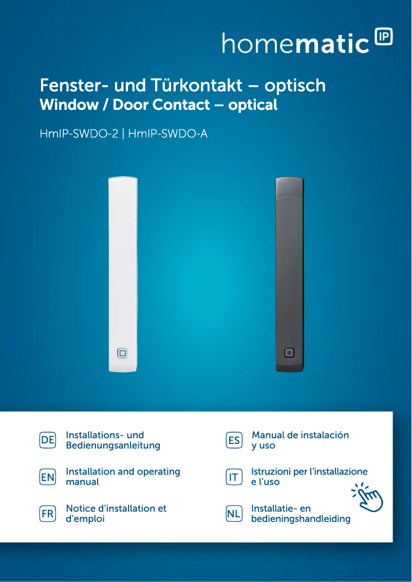 Page 1 de la notice Manuel utilisateur Homematic IP HMIP-SWDO